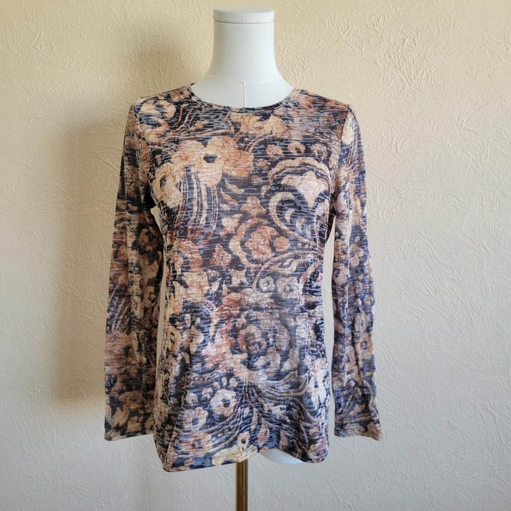 Coldwater Creek | Abstract Floral Long Sleeve